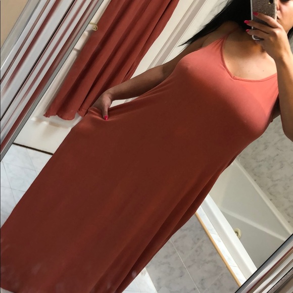 EARTH COLOR MAXI DRESS - Picture 8 of 8